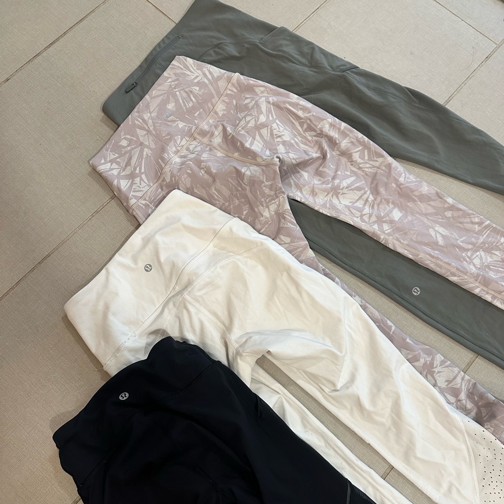 4 Pairs of Lululemon Leggings// all size 4 EUC